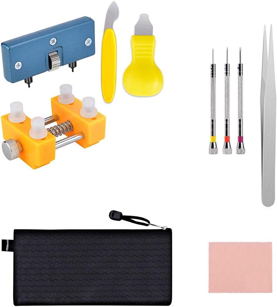 Watch Repair Tools,Multi-function Watch Battery Replacement Tool Kit and Watch Back Remover Opener Tool Kit