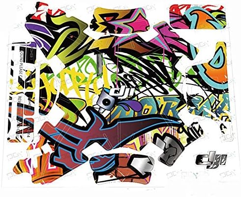 DJI Phantom 3 PVC Skin Decals, OK-STORE Exclusive Decoration Wrap Water-resistant PVC Skin Decal Kit for DJI Phantom 3 Professional / Advanced Quadcopter Drone Body Shell and Remote Controller