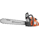 Husqvarna 455 Rancher Gas Chainsaw, 20 inch, 55-cc 3.5-HP | Chain saws for wood cutting and cutting firewood featuring 3.5-HP, Automatic Oiler and chainsaws gas powered