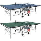Butterfly Playback 19 Table Tennis Table - 3/4" Ping Pong Table Top - Folding Ping Pong Table with Wheels - Ping Pong Paddle and Balls Holder - Free Ping Pong Net