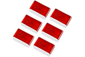 6Pcs Violin Rosin,Bow String Rosin Instrument Accessory Low Dust Universal for Viola Cello (Red)