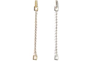 Topwholesalejewel Wedding Jewelry Gold Silver Crystal Rhinestone Chain Necklace Extender 2 Pcs