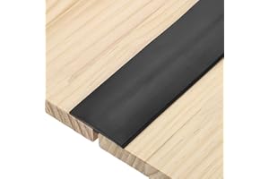 uxcell T-Molding Transition Strips, 3.28 ft x 1.97" (L x W) PVC Floor Flat Divider Strip Self Adhesive Vinyl Flooring Edging 