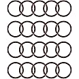 uxcell Fluorine Rubber O-Rings 24mm OD 19mm ID 2.5mm Width, Metric FKM Sealing Gasket, Pack of 20