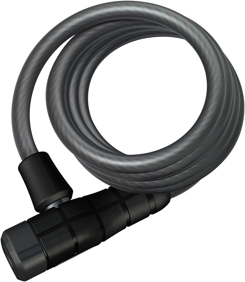 ABUS spiral cable lock Primo 5510K/180 + SCMU holder - bicycle lock made of 10 mm thick, flexible cable - security level 3