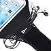BBD Sports Armband with Earphone Slots Key Holder and Card Pocket for iPhone 6,6S(4.7-Inch),Galaxy S3/S4,iPhone SE,5/5C/5S,Sweatproof Ultrathin Lightweight Running Armband for Outside (Black)