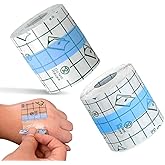 2 Rolls Transparent Stretch Adhesive Bandage, BetterJonny Waterproof Clear Protective Adhesive Bandages Dressing Tape for Swimming and Shower(2 Inch x 10.94 Yard)