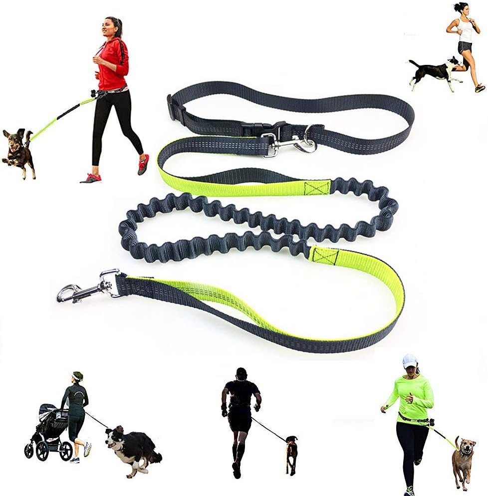 SYCASE Hands Free Dog Leash for Running, Walking, Hiking, Durable Dual