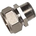 Maxline M8003 Straight Fitting for 3/4-Inch Tubing with 3/4-Inch Male NPT Thread