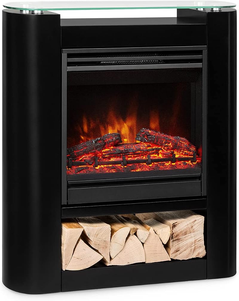 Klarstein Electric Fireplace 1800W LED Flame Mantel Suite Remote Timer Temp