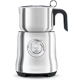 Breville BMF600XL Milk Caf&eacute; Frothe, Brushed Stainless Steel | Easily craft rich and creamy hot milk drinks at home, including lattes, cappuccinos, chai tea, and hot chocolate