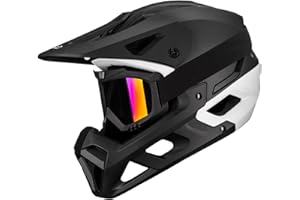 ILM Full Face Mountain Bike Helmet ASTM CPSC Adult with Adjustable Visor for MTB BMX Model HT58