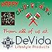 DeVida Christmas Solar String Lights in Red Green White, 100 Waterproof Mini LED Set, 13ft Lead Wire for Holiday Fiesta Party Supplies, Tree wrap, Patio, Garden, Home Decor, Wall,