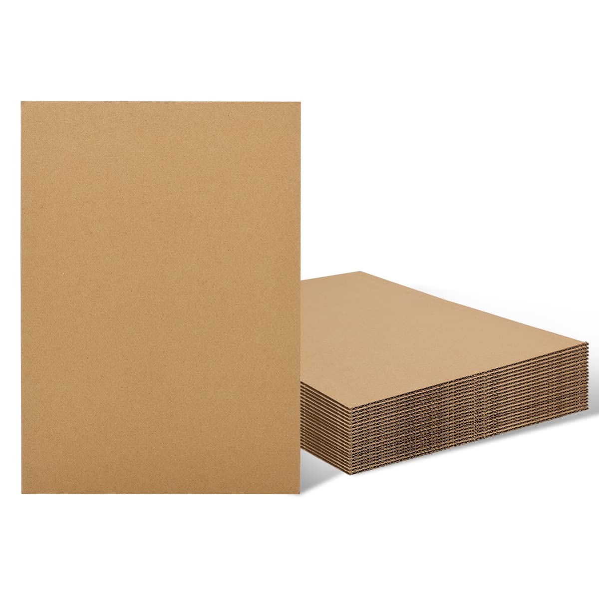 Worown 20 Pack A3 (297 x 420 mm) Large Cardboard Sheets, 3mm Thickness Corrugated Cardboard, Kraft Board for Painting, Modeling, Arts & Crafts