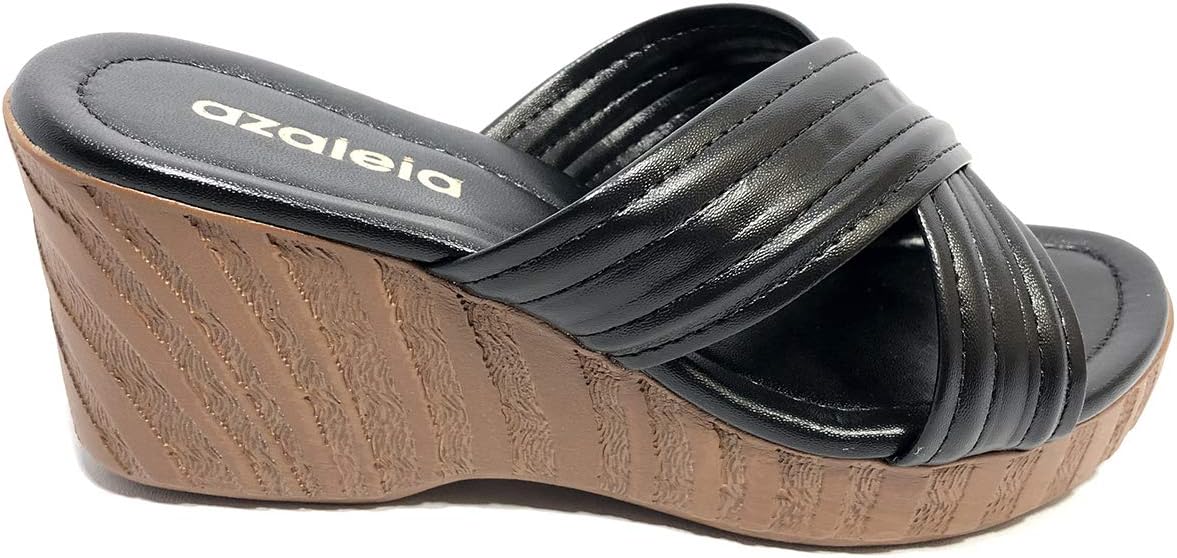 tamanco azaléia lev comfort anabela feminino preto