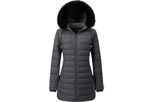 GOLDLADY Women's Waterproof Long Puffer Jacket Thickened Down Jacket Warm Winter Coat