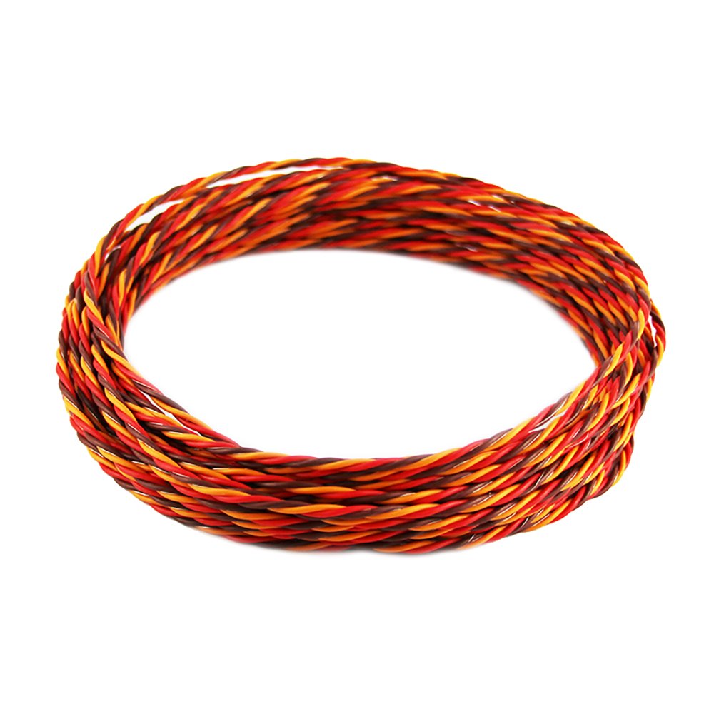 OliYin Servo cable 3p line 32 feet for Futaba JR Hitec RC Twisted servo Hobby model aircraft model wiring Wholesale 30 Coresx0.08