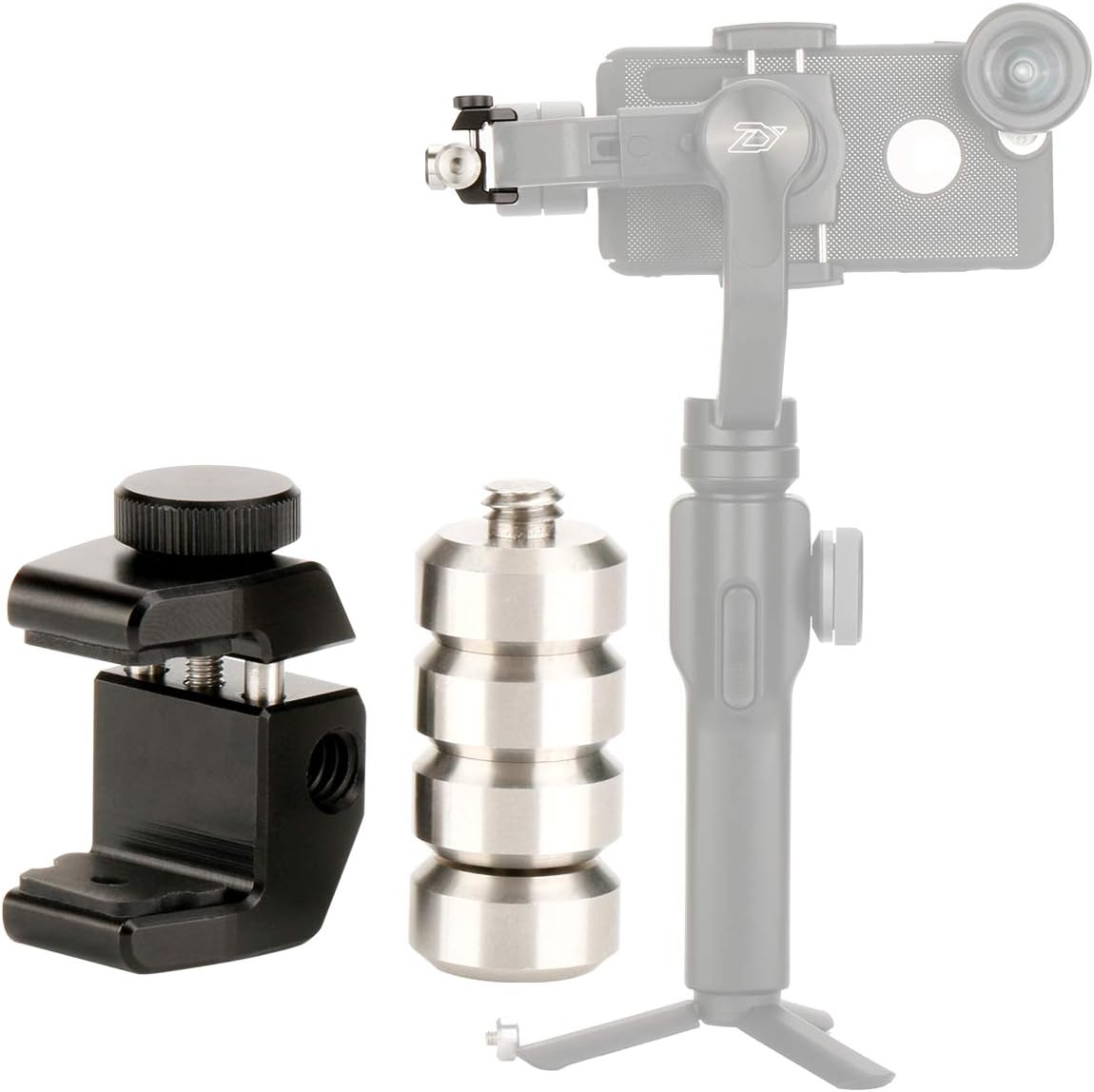 HAFOKO Universal Counterweight compatible for Osmo Mobile 2,Smooth 4/Q,Vimble 2,Moza,Evo Smartphone Gimbal Mount Weight Applied to Moment Phone Lens Filter Supports up to 84g