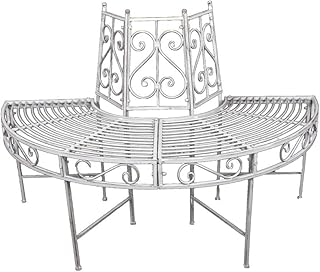 Gravidus Halbkreis Baumbank, Antik-Weiß