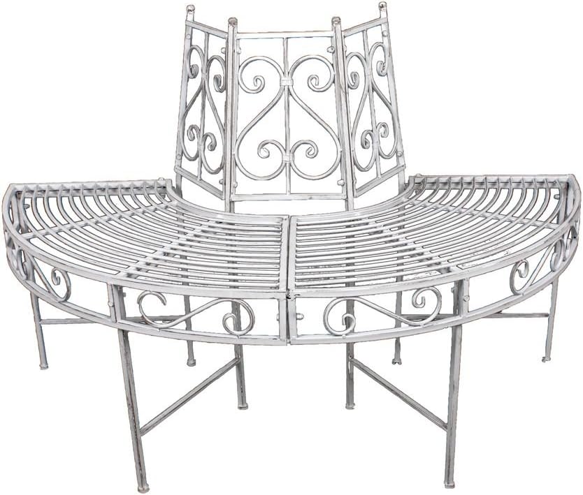 Gravidus Halbkreis Baumbank, Antik-Weiß