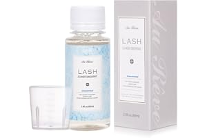 AuReve Lash Shampoo for Lash Extensions Eyelash Cleanser Concentrate 80ml Lash Extension Cleaner, Non-lrritating Cleaning Kits, Lash Bath Lash Soap Lash Shampoo Kit (Unscented)