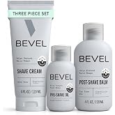 Bevel Shaving Kit for Men, Includes Pre Shave Oil and Shaving Cream | Includes pre shave oil, shaving cream and after shave balm, complete 3 step shave system for a smooth bump free shave