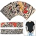 Dxhycc 6pcs Temporary Fake Slip on Tattoo Arm Sleeves Stockings, Temporary Tattoo Arm Sunscreen Sleeves, Designs Skull, Tiger, Crown Heart, Tribal Shape, Unisex Stretchable Cosplay Accessories