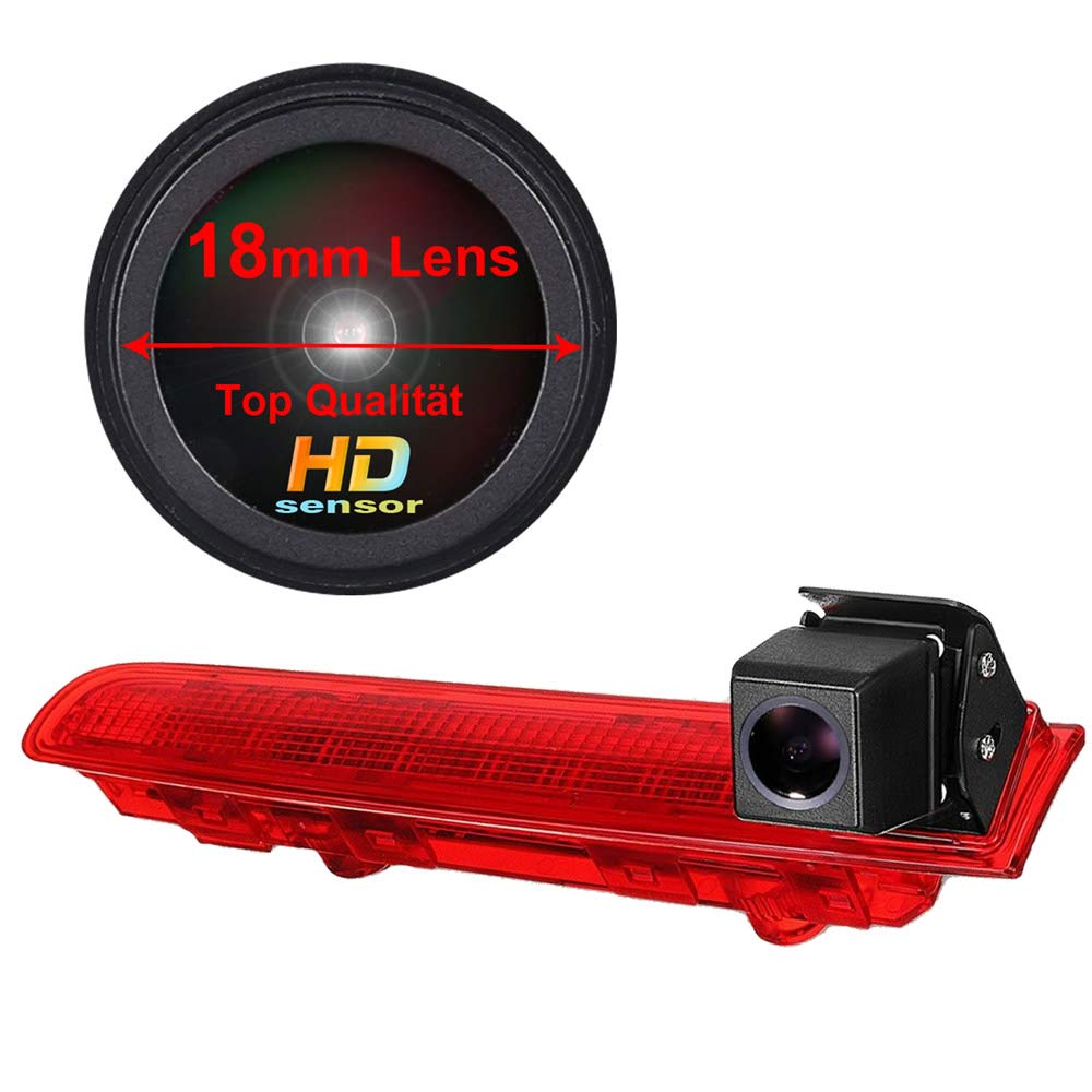 1280 x 720 Pixel 1000TV Lines Starlight Super Pro Lens Backup Camera, Night Vision Car Reversing Camera Rear View Camera for VW T5 T6 ab 2010 Caravelle Multivan Transporter Van