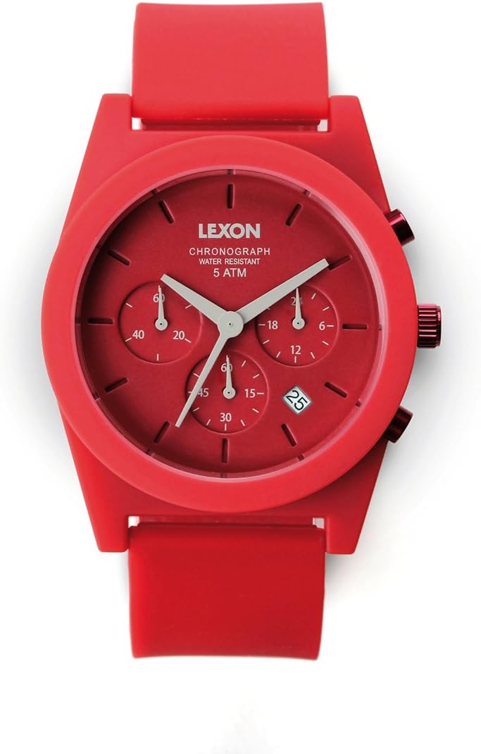 Red Spring Chronograph Quartz Analogue Watch