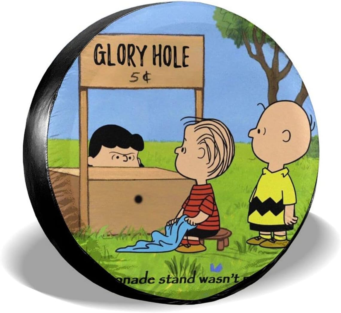 Amazon タイヤトート タイヤカバー タイヤバッグ 壁紙2チャーリーブラウン 持ち運び便利 防日焼け 防水 劣化対策 タイヤ収納 1枚 車 バイク 車 バイク