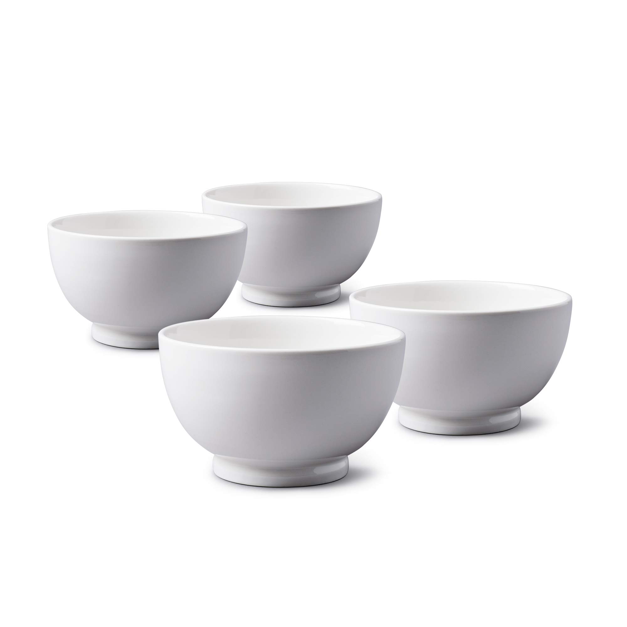 WM Bartleet & Sons 1750 TSET117 Traditional Set of 4 Porcelain Individual Soup, Cereal, Rice, Noodle, Salad Bowls, 14cm – White
