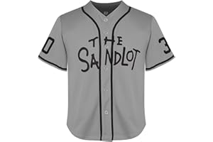 EETUG Youth Sandlot Jersey,Benny The Jet Rodriguez Alan Yeah-Yeah McClennan Michael Squints Christmas Summer Jersey for Girl Boys' (Large,Youth 30 Grey)