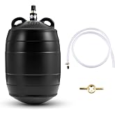 Glooglitter 4 Inch Inflatable Pipe Plug, with 39.37 Plastic Extension Hose | Rubber Plumbing Test Ball for Sewer Drain Inspection, Brass Valve, Pipeline Pressure Testing Balloon and Leak Checks