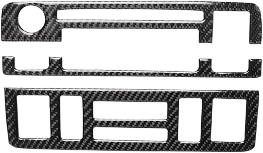 Kit Carbon Fiber Interior Instrument Dashboard Console Gear Box Water Cup Holder Panel Frame Decal Cover Trim for BMW 3 Series 4th E46 320i 325i 330i 335i 340i M3 1998-2006