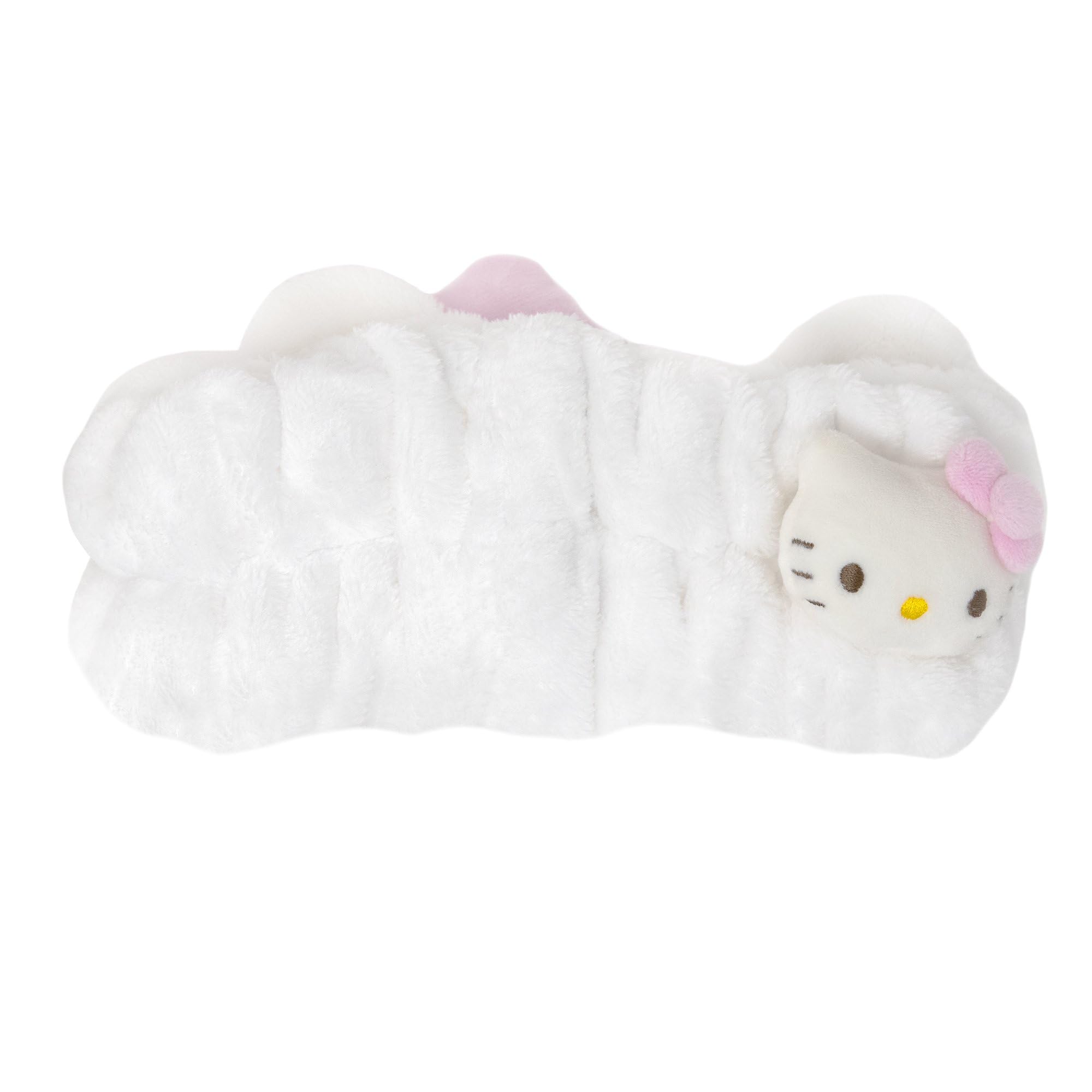 The Crème Shop Plush Spa Headband with Hello Kitty's Signature Bow (Pink) | Cruelty-Free & Vegan