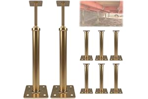 Noliven 8 PCS House Floor Jacks for Leveling, 11.6" - 16" Height Range, Screw Jacks for Home Leveling, Jack Posts for Basement, 4 ton Min and Max Height Capacity, Galvanized