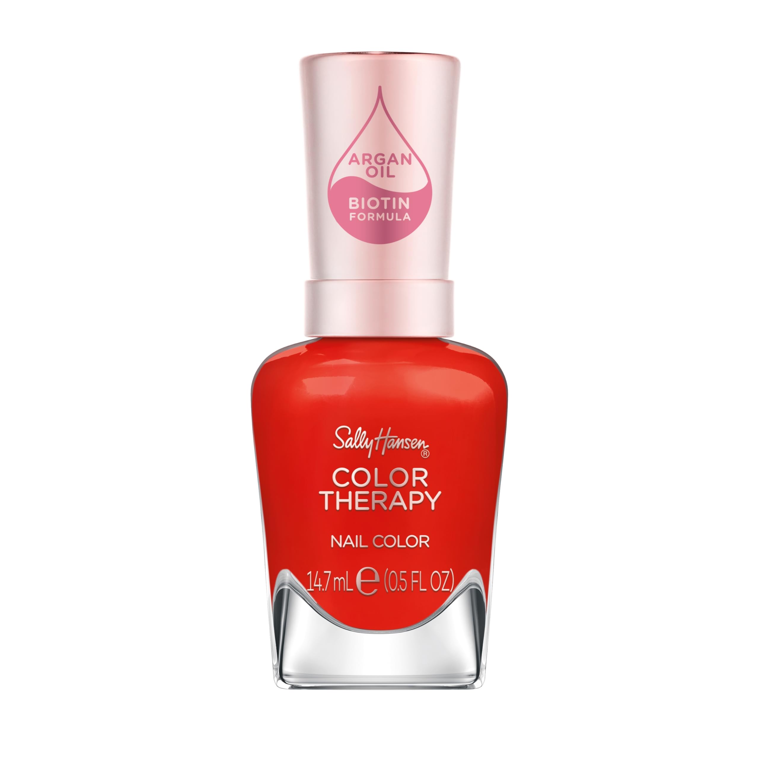 Sally Hansen Colour Therapy Nail Polish with Argan Oil, 14.7 ml, Red-Iance