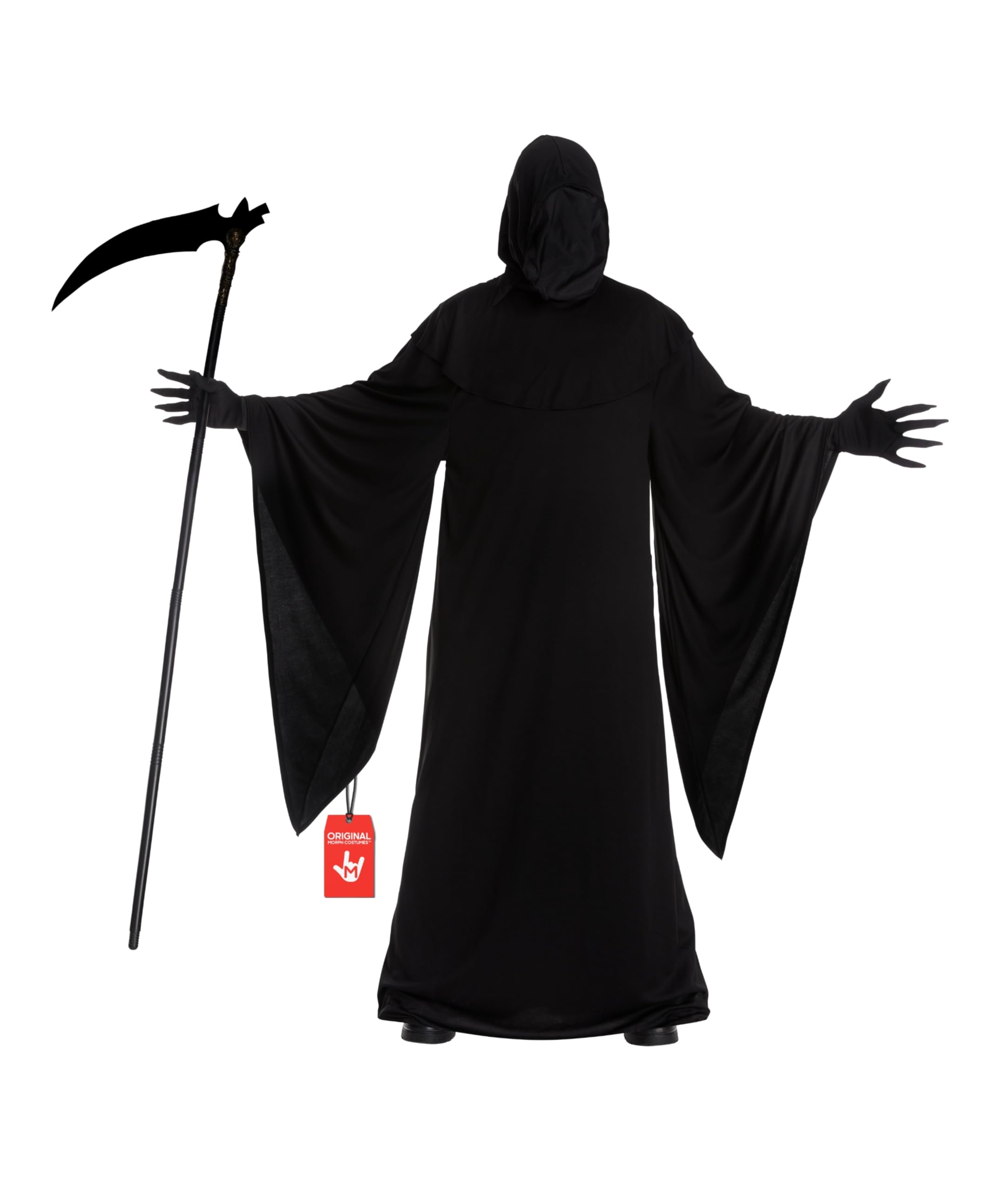 Morph Grim Reaper Costume Adult, Grim Reaper Mens Costume, Mens Halloween Costumes Adult Scary, Fancy Dress For Adults, Large
