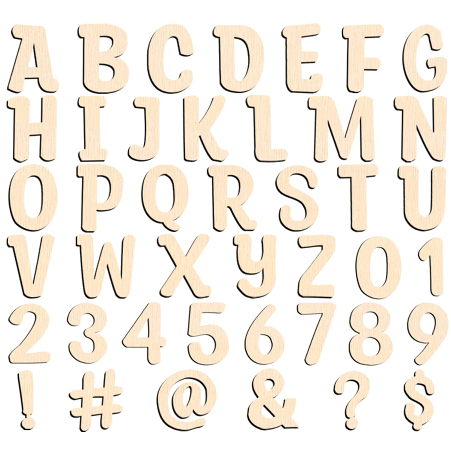 168 Pcs Wooden Letters 1 Inch for Crafts with Storage Box Unfinished Wooden Alphabet Letters Numbers and Symbol Focal20 Small Wood Letters for DIY Painting Arts Home Decorations Kids Spelling