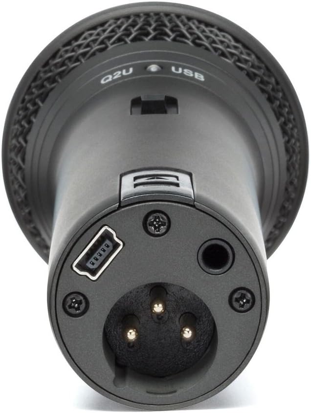 Samson Q2U Handheld Dynamic USB Microphone Recording and Podcasting Pack (Black): Musical Instruments