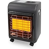 Propane Heater - OKSTENCK 18,000 BTU Warm Area up to 450 sq. ft, Propane Radiant Heater with Gas Regulator and Hose