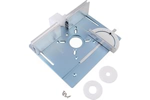 JCFANTS Aluminum Router Insert Plate with Pre-Drilled Holes for Trimming Machine, Router Base Plate Woodworking Router Flip Plate