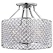 Jojospring Chrome/Crystal 4-Light Round Ceiling Chandelier