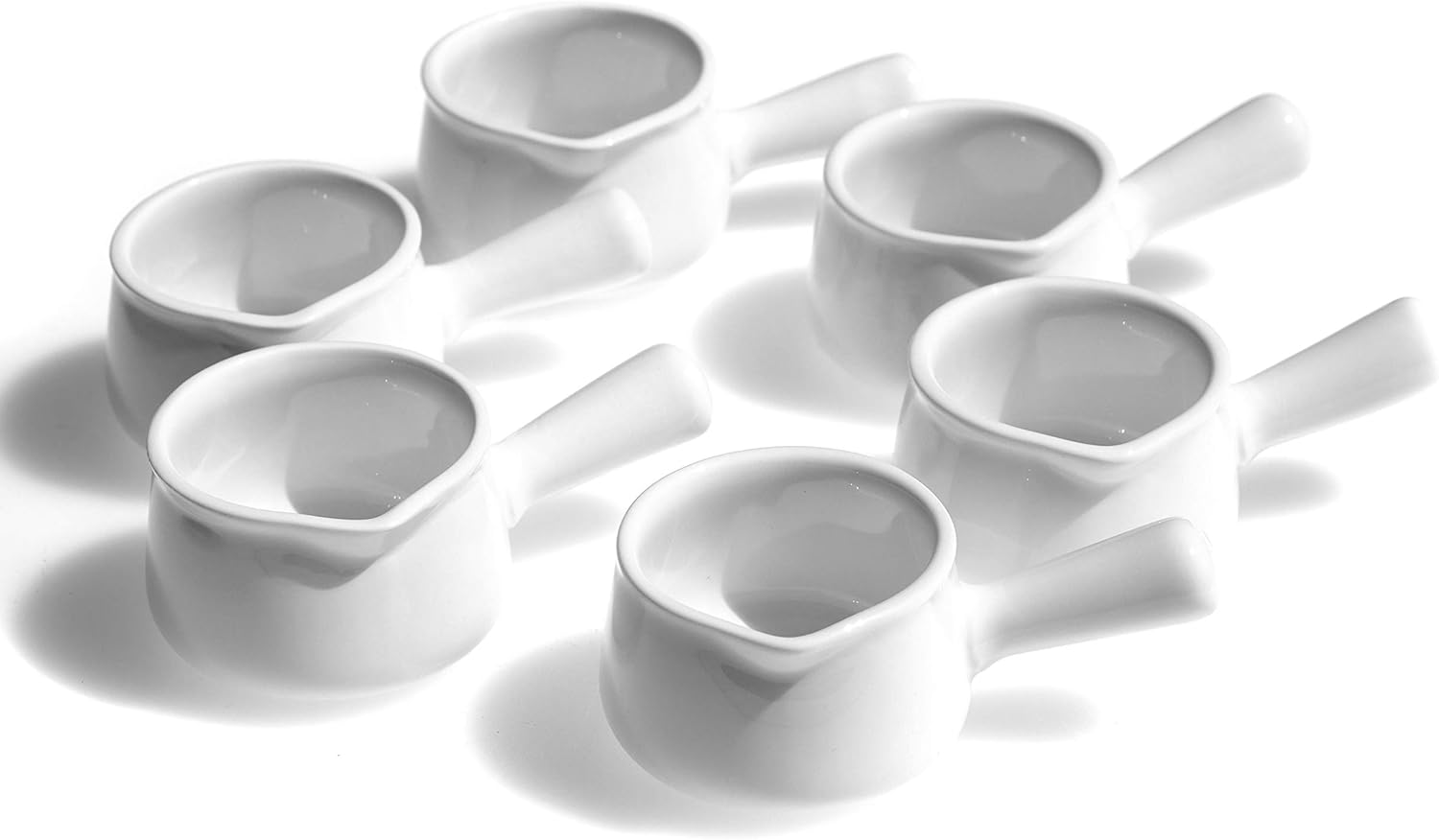 Small Sauce Pot with Handle Ceramic White 5cm diam x 6 Amazon.co.uk