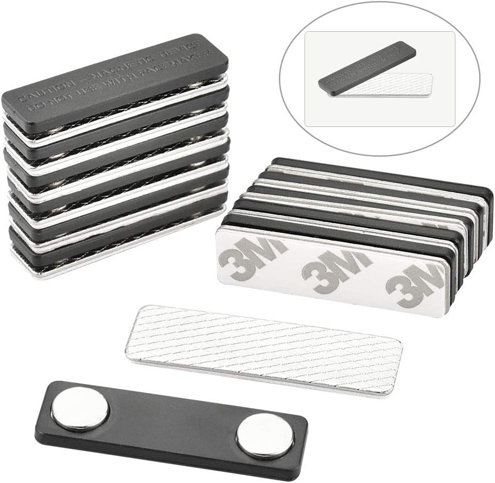 badge portanome con magnete