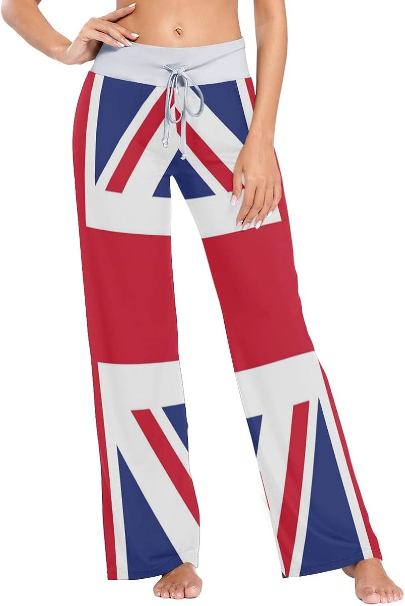 MNSRUU Union Jack British Flag Fashion Women's Pajama Lounge Pants
