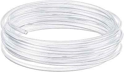 Pawfly Aquarium Airline Tubing 12 m 4-6 mm PVC Hose Flexible Kink-Resistant