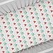 Carousel Designs Coral and Teal Arrows Crib Sheet - Organic 100% Cotton Fitted Crib Sheet - Made in The USA