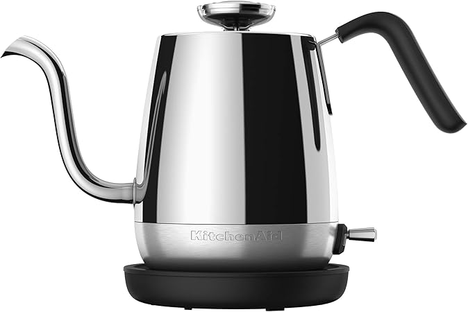 Amazon Com Kitchenaid Kek1025ss Precision Gooseneck Electric Kettle 1 Liter Stainless Steel Kitchen Dining
