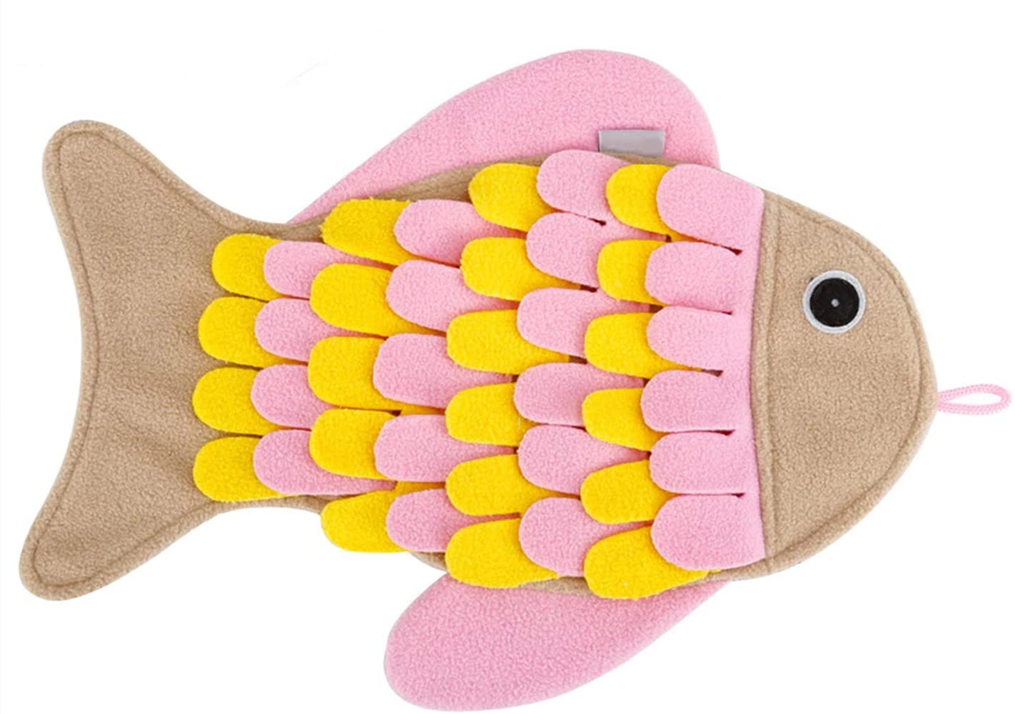 LATRAT Polar Fleece Sniffing Mat for Cats, Durable, Soft, Non-toxic, Interactive Toy for Cat Training, Slow Feeder Treats, 23*36cm